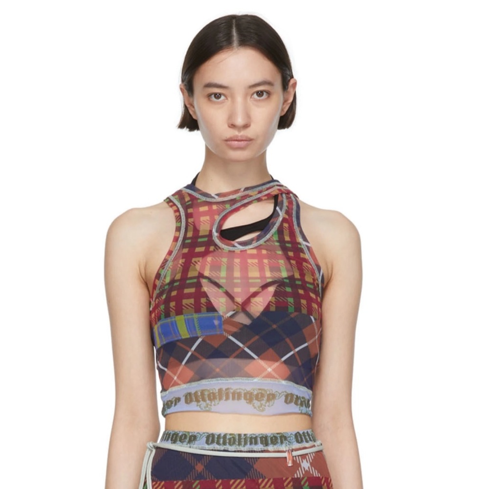 Ottolinger logo set top in M bottoms in an S